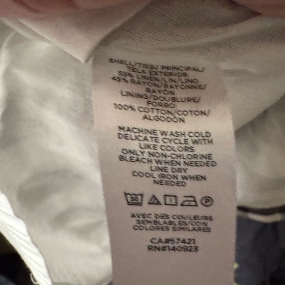 NWT Loft black and white gingham button down linen blend dress Size 10 - Picture 11 of 14